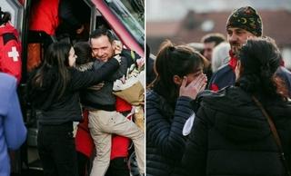 Suze i zagrljaji: Pogledajte kako su dočekani spasioci u Konjicu