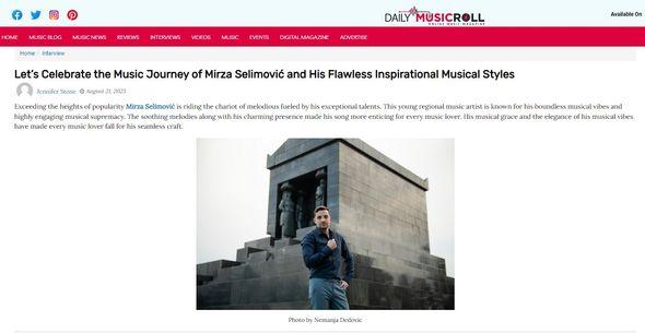 Intervju Mirze Selimovića za Daily Music Roll - Avaz