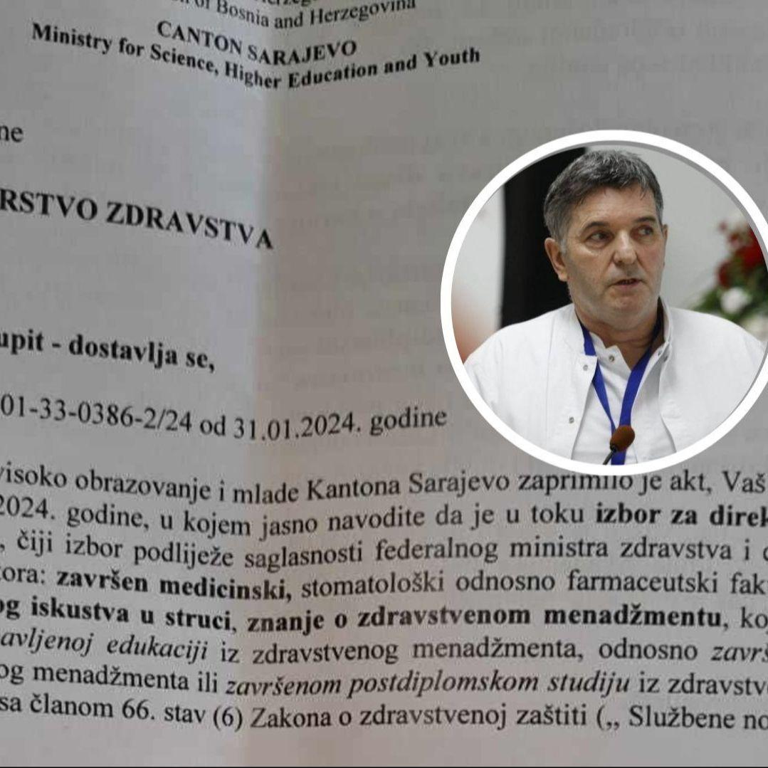 "Avaz" saznaje: Ismet Gavrankapetanović ispunjava sve uvjete da bude direktor KCUS-a