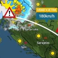 FHMZ objavio gdje će udariti oluja u BiH
