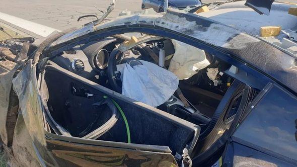 Ovako izgleda Sakibov Audi nakon nesreće - Avaz