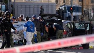 Police say 5 wounded in ramming attack near Jerusalem market