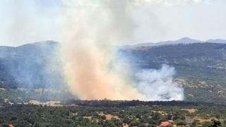 Požar u bilećkom selu: Vatrogasci i mještani odbijaju vatru od kuća