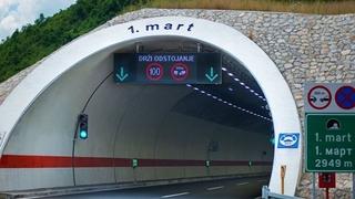 Zatvorena desna cijev tunela 1. mart u smjeru Zenica-Sarajevo
