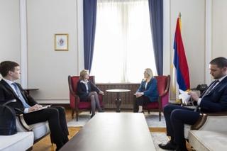 Cvijanović s ambasadoricom Austrije: Veliki potencijal za dalje jačanje privredne saradnje