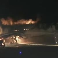 Gori avion u Tokiju, zapalio se prilikom slijetanja
