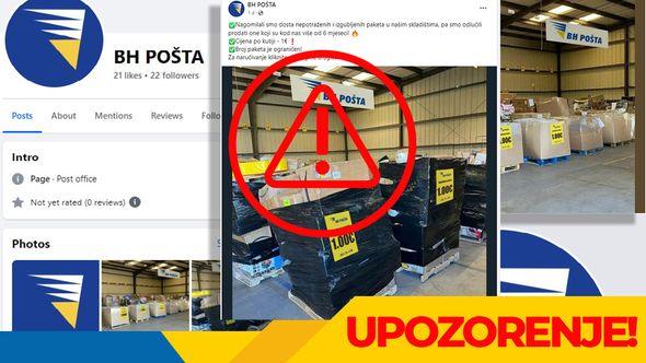 BH Pošta upozorava: Lažni Facebook oglas - Avaz