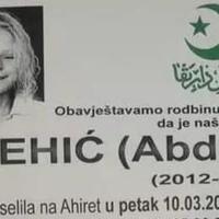 Poznat termin dženaze preminuloj djevojčici (11), koja je pohađala OŠ Vitovlje kod Travnika