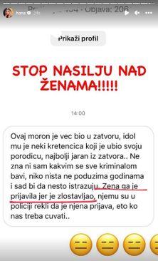 Objava Hane Hadžiavdagić - Avaz