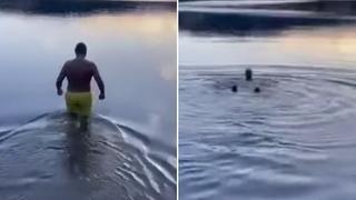 Video / Bugojanac se odvažio i zaplivao na Kukavičkom jezeru na -6 stepeni