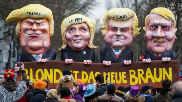 Desničarski lideri: Instalacija s protesta u Njemačkoj - Avaz