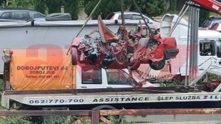 Dramatični prizori nakon nesreće kod Zenice: Od automobila ostala samo olupina