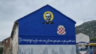 Uklonjen mural u Stocu na kojem su bile prikazane granice fašističke NDH