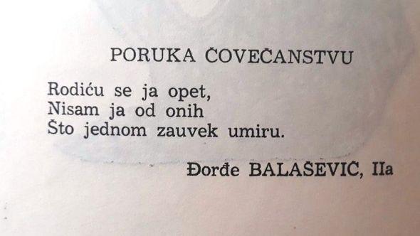 Stih Đorđa Balaševića - Avaz