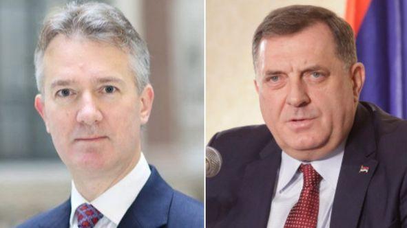 Ambasador Džulijan Rajli i Milorad Dodik - Avaz
