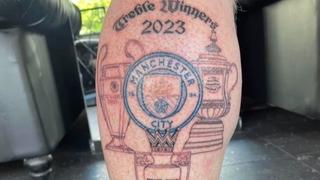 Navijač Mančester sitija uradio tetovažu kojom proslavlja tripletu: Mogao bi vječno žaliti zbog te odluke