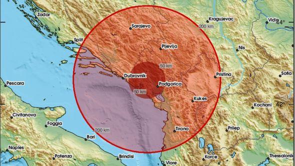 Zemljotres pogodio Crnu Goru - Avaz