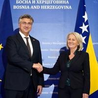 Plenković stigao u Sarajevo: U toku sastanak sa Borjanom Krišto
