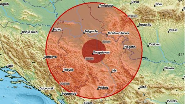 Zemljotres pogodio okolinu Kragujevca - Avaz