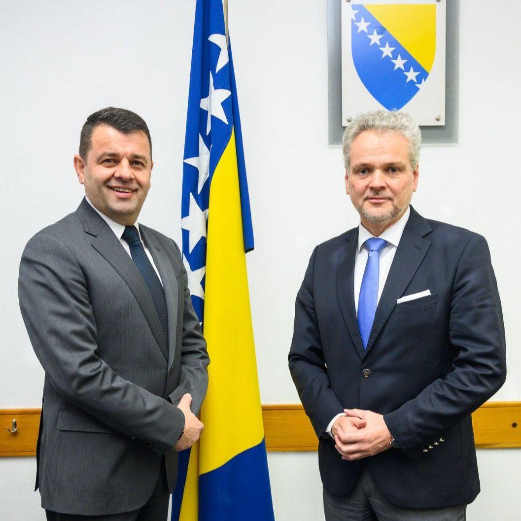 Hurtić sa Satlerom: BiH će i dalje imati snažnu podršku Delegacije EU