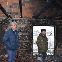 Gradonačelnik Brčko distrikta BiH Zijad Nišić obišao izgorjelu kuću u naselju Prutače