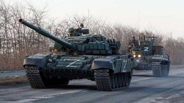 Ruski tenk u pohodu na Ukrajinu - Avaz