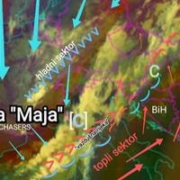 BiH će danas zahvatiti ciklona "Maja": Stiže nevrijeme s kišom i grmljavinom