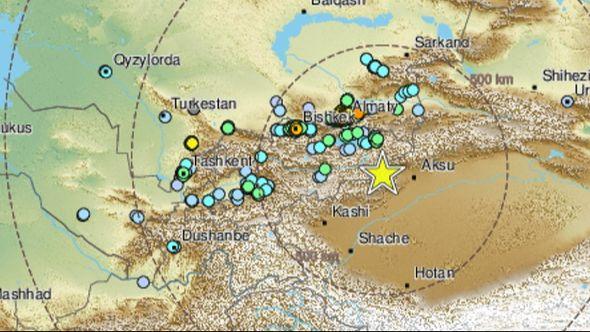 Zemljotres na granici Kine i Kirgistana  - Avaz