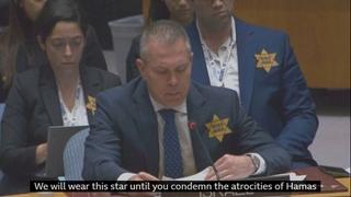 Izraelski ambasador nosi žutu zvijezdu u UN-u, žrtve ga  napale
