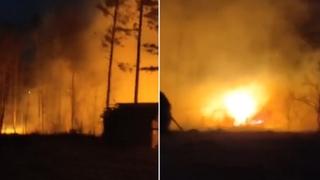 Video / Drama u Vlasenici: Olujni vjetar oborio dalekovod i izazvao požar, stanovnici evakuirani