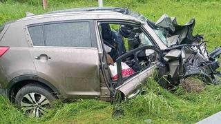 Uznemirujuće: Automobil u kojem su poginule dvije osobe u udesu kod Žepča je smrskan