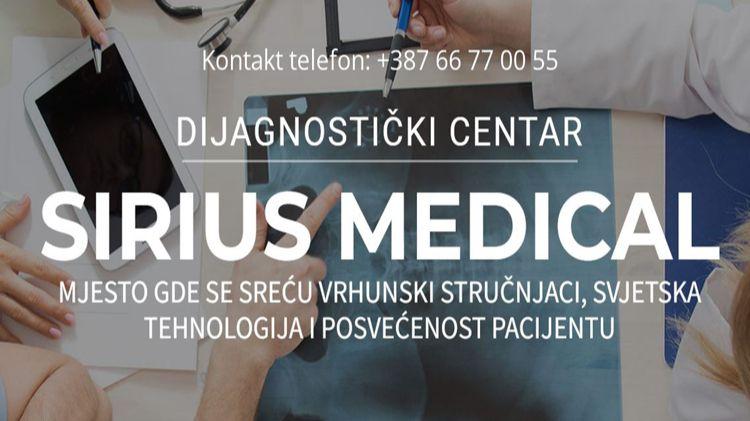 Dijagnostički centar Sirius Medical raspisuje konkurs za dvije pozicije