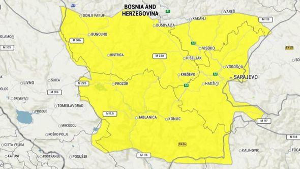 BiH: Upozorenje za određene dijelove zemlje - Avaz