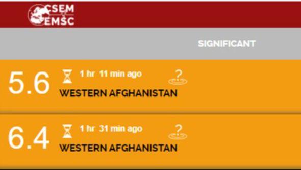 Dva jaka zemljotresa u Afganistanu - Avaz