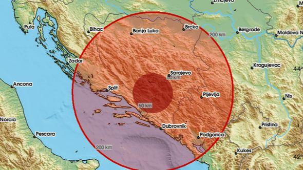 EMSC zabilježio zemljotres u BiH - Avaz