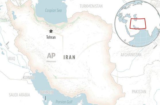 This is a locator map for Iran with its capital, Tehran - Avaz