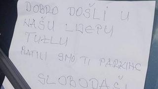 Turista iz Srbije nije platio parking u Tuzli: Dočekala ga poruka koju neće zaboraviti