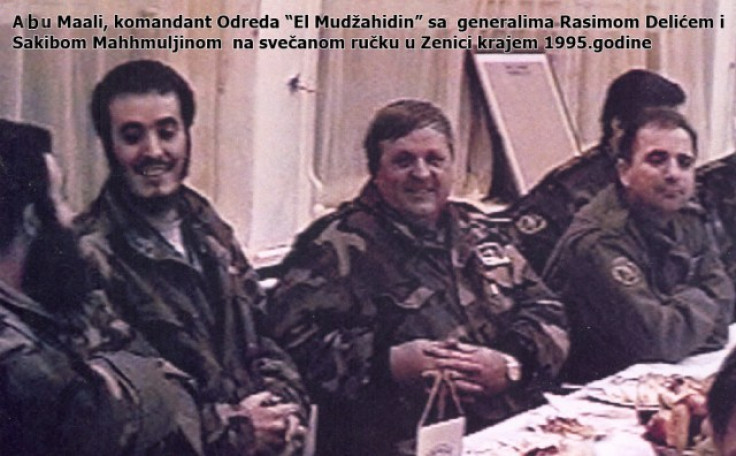 Fotografija iz 1995. godine: Abu Meali s generalima ARBiH