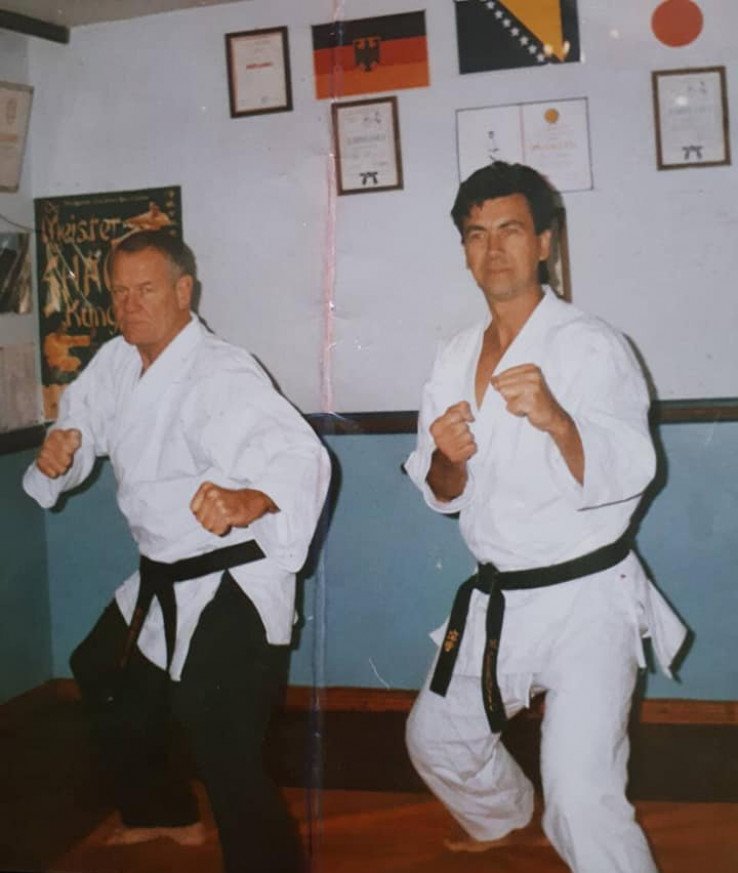 Karpenter i Ćurović na jednom od treninga