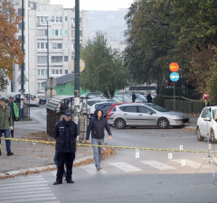 Uviđaj nakon mučkog ubistva sarajevskih policajaca