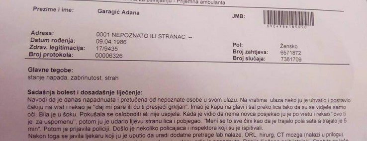 Otpusno pismo iz UKC-a Tuzla