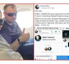 Šejla Turković i Armin Cibra na jednom od zajedničkih putovanja i faksimil najnovije Cibrine objave Facebook prepiske između Turkovićke i izvjesnog Kristijana