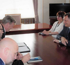 Sastanak Milorada Dodika sa Brusom Bertonom