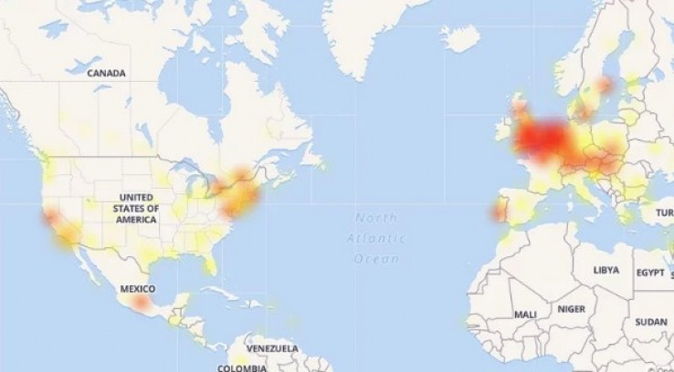 Karta koja pokazuje gdje je Facebook najteže pao - Avaz, Dnevni avaz, avaz.ba
