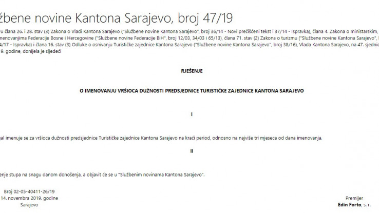 Odluka o imenovanju Džigal - Avaz, Dnevni avaz, avaz.ba