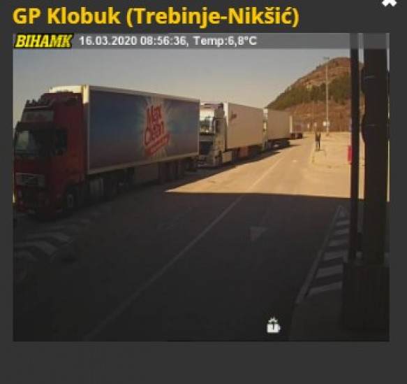 Stanje na nekim od graničnih prijelaza prema Crnoj Gori