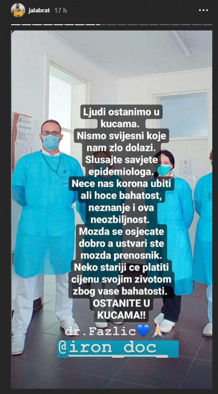 Stori Jale Brata na Instagramu - Avaz, Dnevni avaz, avaz.ba