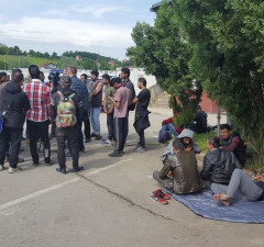 Migranti podmetnuli požar nezadovoljni zbog premještanja u Miral