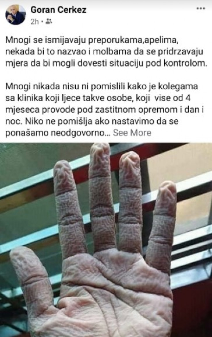 Status Gorana Čerkeza na Facebooku - Avaz, Dnevni avaz, avaz.ba