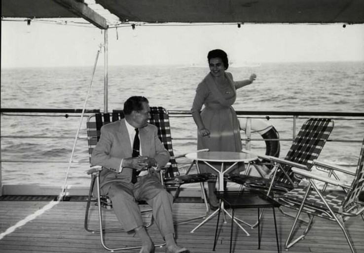 Tito i Jovanka Broz na omiljenom brodu